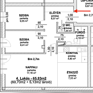 Érd Városközpontban első emeleti lakás eladó #5